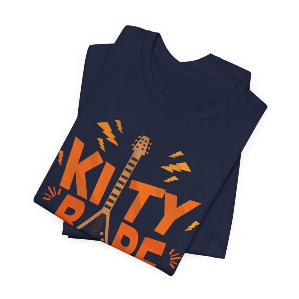 Kitty Barf Cartoon Cat - Bella Canvas 3001 - Unisex Short Sleeve Tee - Image 3