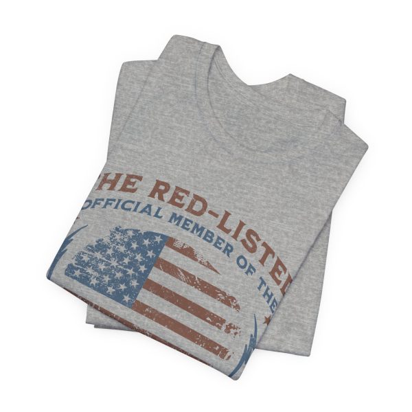 The Red Listed Official Member of The Republican Rejects Club – Bella Canvas 3001 – Unisex Short Sleeve Tee - Image 2