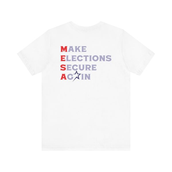 Make Elections Secure Again Grey - Bella Canvas 3001 - Unisex Short Sleeve Tee - Image 9