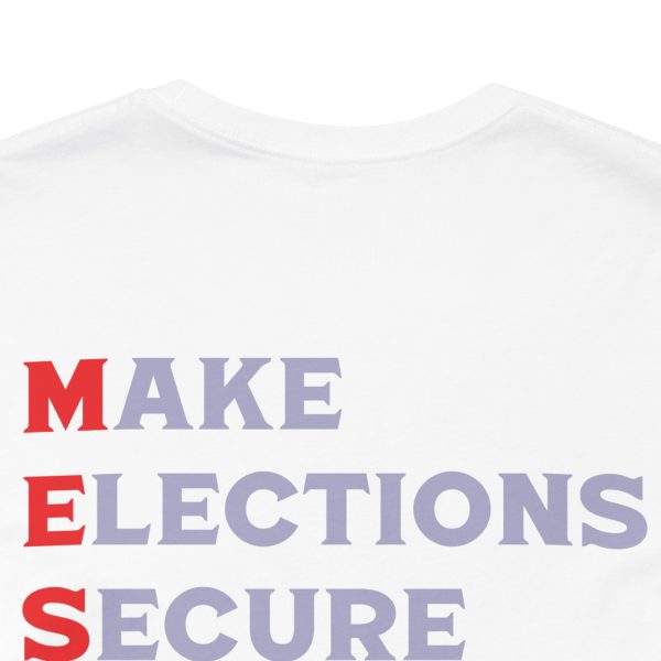 Make Elections Secure Again Grey - Bella Canvas 3001 - Unisex Short Sleeve Tee - Image 11