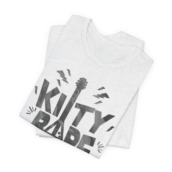 Kitty Barf Grey Guitar - Bella Canvas 3001 - Unisex Short Sleeve Tee - Image 11