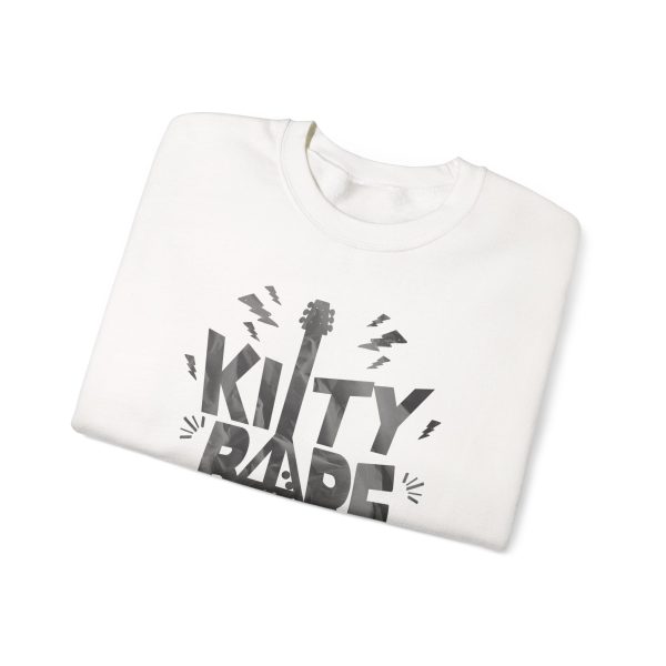 Kitty Barf Grey Guitar - Unisex Heavy Blend™ Crewneck Sweatshirt Gildan 18000 - Image 5