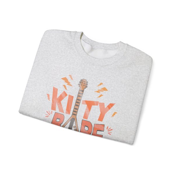 Kitty Barf Cartoon Cat - Unisex Heavy Blend™ Crewneck Sweatshirt Gildan 18000 - Image 4
