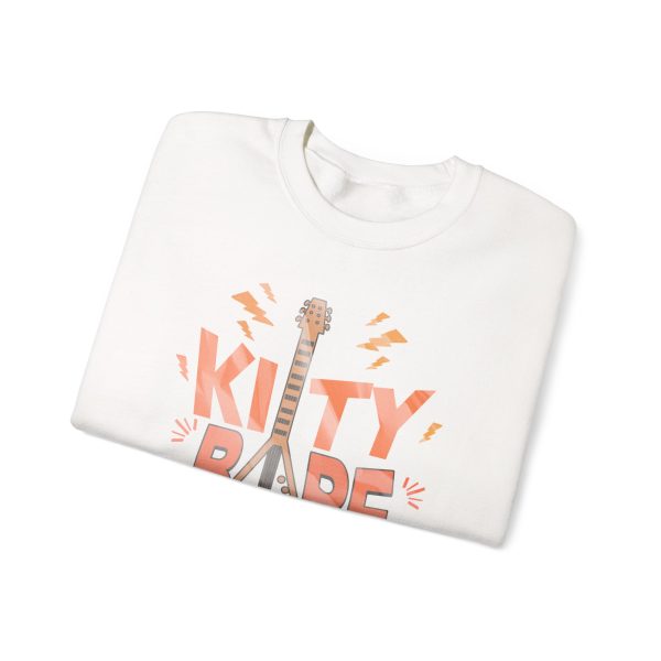 Kitty Barf Cartoon Cat - Unisex Heavy Blend™ Crewneck Sweatshirt Gildan 18000 - Image 2