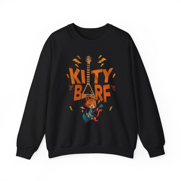 Kitty Barf Cartoon Cat - Unisex Heavy Blend™ Crewneck Sweatshirt Gildan 18000 - Image 6