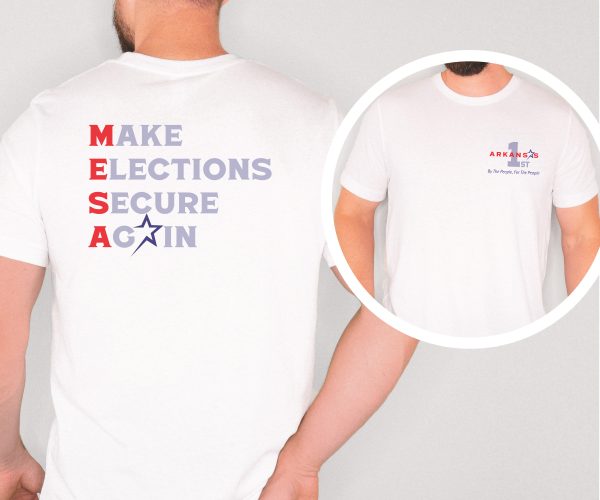 Make Elections Secure Again Grey - Bella Canvas 3001 - Unisex Short Sleeve Tee - Image 2