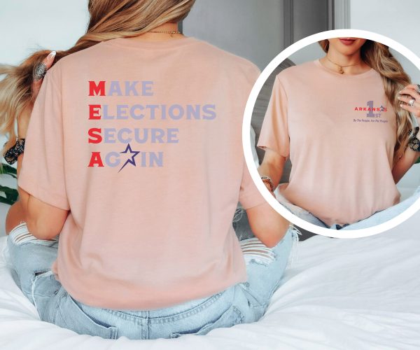 Make Elections Secure Again Grey - Bella Canvas 3001 - Unisex Short Sleeve Tee - Image 3