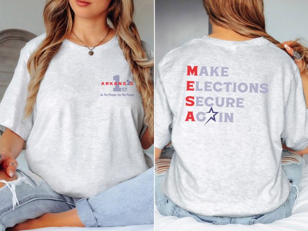 Make Elections Secure Again Grey - Bella Canvas 3001 - Unisex Short Sleeve Tee