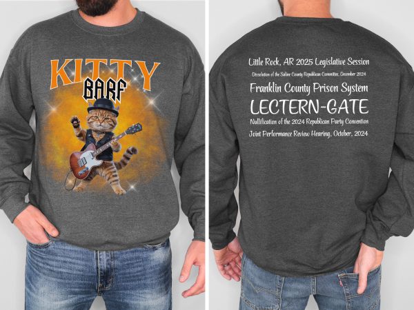 Kitty Barf Rock Real Cat - Unisex Heavy Blend™ Crewneck Sweatshirt Gildan 18000 - Image 9