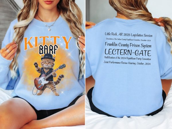 Kitty Barf Rock Real Cat - Unisex Heavy Blend™ Crewneck Sweatshirt Gildan 18000 - Image 8