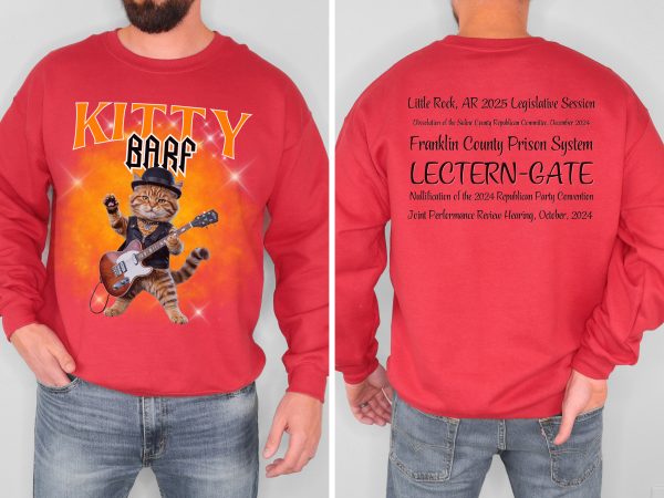Kitty Barf Rock Real Cat - Unisex Heavy Blend™ Crewneck Sweatshirt Gildan 18000 - Image 6