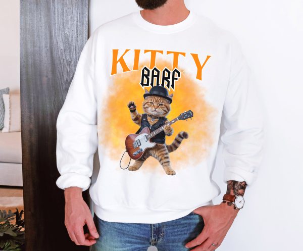 Kitty Barf Rock Real Cat - Unisex Heavy Blend™ Crewneck Sweatshirt Gildan 18000 - Image 14
