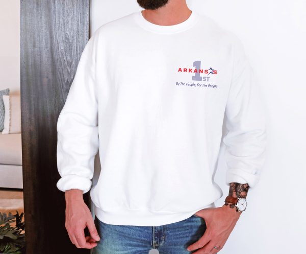 Make Elections Secure Again Grey - Unisex Heavy Blend™ Crewneck Sweatshirt Gildan 18000 - Image 2