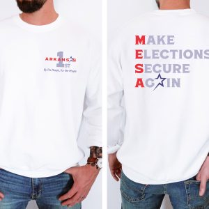 Make Elections Secure Again Grey - Unisex Heavy Blend™ Crewneck Sweatshirt Gildan 18000
