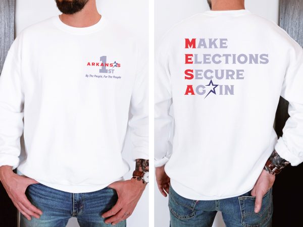 Make Elections Secure Again Grey - Unisex Heavy Blend™ Crewneck Sweatshirt Gildan 18000