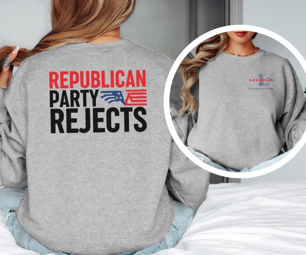 Republican Party Rejects with Flag Black - Unisex Heavy Blend™ Crewneck Sweatshirt Gildan 18000 - Image 13