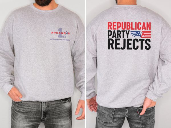 Republican Party Rejects with Flag Black - Unisex Heavy Blend™ Crewneck Sweatshirt Gildan 18000 - Image 12
