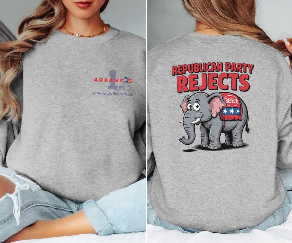 Republican Party Rejects Elephant - Unisex Heavy Blend™ Crewneck Sweatshirt Gildan 18000 - Image 8