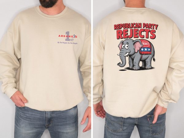 Republican Party Rejects Elephant - Unisex Heavy Blend™ Crewneck Sweatshirt Gildan 18000 - Image 7