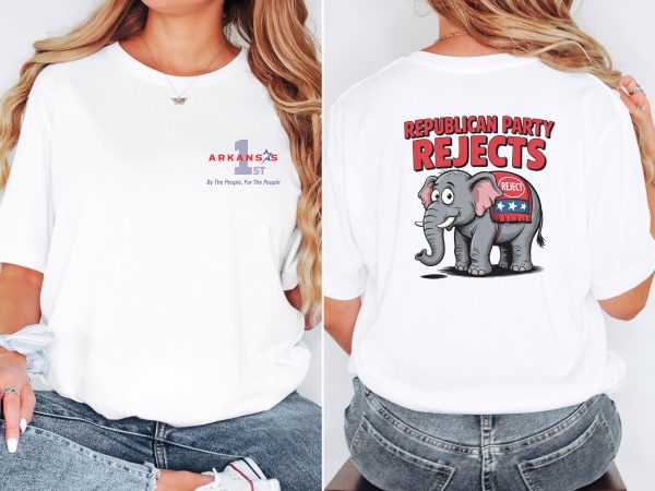 Republican Party Rejects Elephant - Bella Canvas 3001 - Unisex Short Sleeve Tee - Image 3