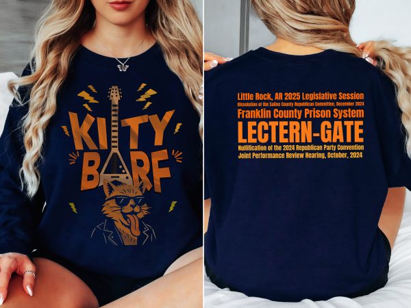 Kitty Barf Guitar Cat with Glasses - Unisex Heavy Blend™ Crewneck Sweatshirt Gildan 18000 - Image 11