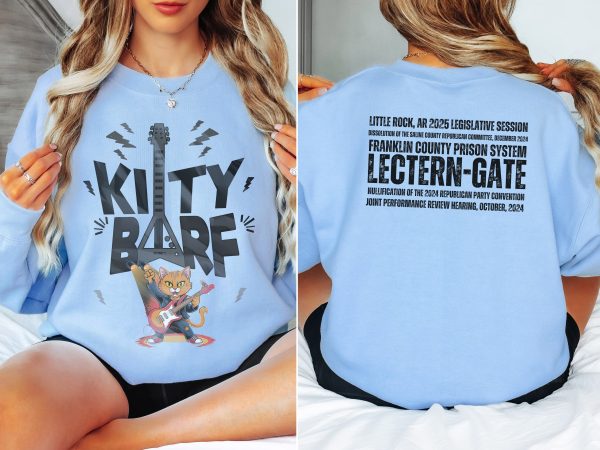 Kitty Barf Grey Guitar - Unisex Heavy Blend™ Crewneck Sweatshirt Gildan 18000 - Image 14