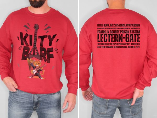 Kitty Barf Grey Guitar - Unisex Heavy Blend™ Crewneck Sweatshirt Gildan 18000 - Image 16