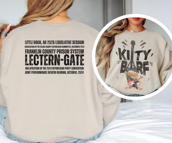 Kitty Barf Grey Guitar - Unisex Heavy Blend™ Crewneck Sweatshirt Gildan 18000 - Image 8