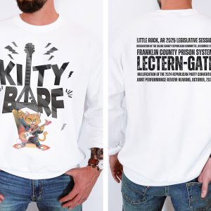 Kitty Barf Grey Guitar - Unisex Heavy Blend™ Crewneck Sweatshirt Gildan 18000