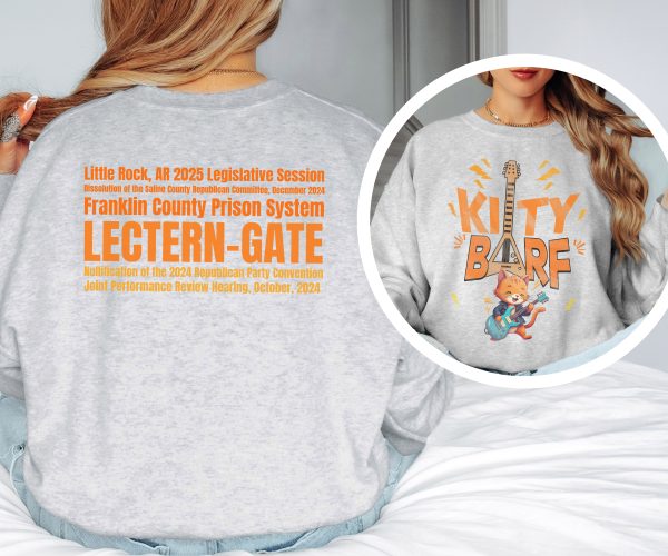 Kitty Barf Cartoon Cat - Unisex Heavy Blend™ Crewneck Sweatshirt Gildan 18000 - Image 3