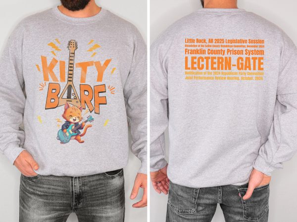 Kitty Barf Cartoon Cat - Unisex Heavy Blend™ Crewneck Sweatshirt Gildan 18000 - Image 11