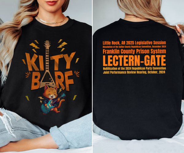 Kitty Barf Cartoon Cat - Unisex Heavy Blend™ Crewneck Sweatshirt Gildan 18000 - Image 5