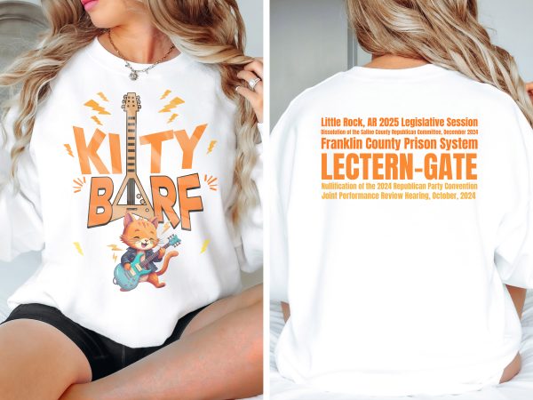 Kitty Barf Cartoon Cat - Unisex Heavy Blend™ Crewneck Sweatshirt Gildan 18000
