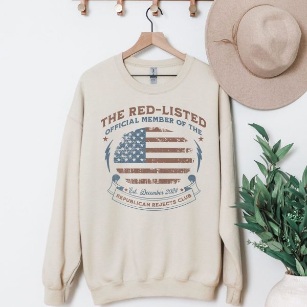 The Red-Listed Official Member of the Republicans Reject Club Sweatshirt – Unisex Heavy Blend™ Crewneck Sweatshirt Gildan 18000 - Image 2