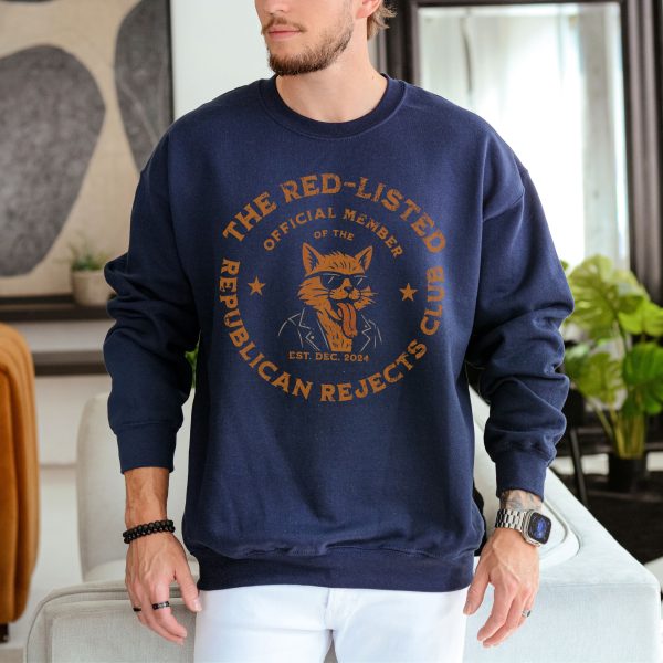 The Red-Listed Official Member of the Republicans Reject Club with Kitty Sweatshirt – Unisex Heavy Blend™ Crewneck Sweatshirt Gildan 18000 - Image 11