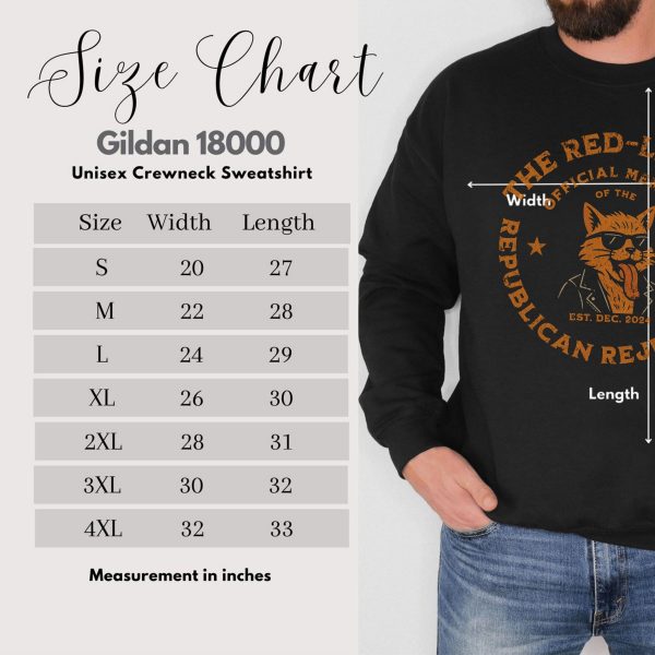 The Red-Listed Official Member of the Republicans Reject Club with Kitty Sweatshirt – Unisex Heavy Blend™ Crewneck Sweatshirt Gildan 18000 - Image 14
