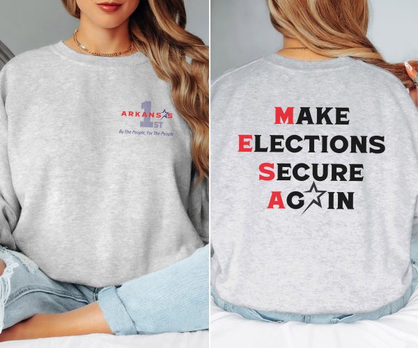 Make Elections Secure Again Black - Unisex Heavy Blend™ Crewneck Sweatshirt Gildan 18000 - Image 6