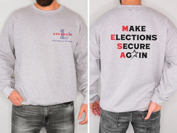 Make Elections Secure Again Black - Unisex Heavy Blend™ Crewneck Sweatshirt Gildan 18000 - Image 13