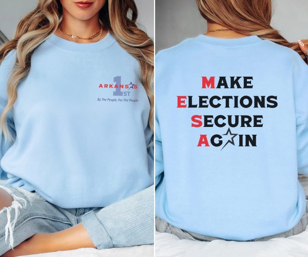 Make Elections Secure Again Black - Unisex Heavy Blend™ Crewneck Sweatshirt Gildan 18000 - Image 15
