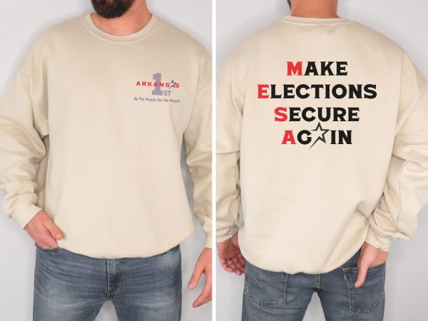 Make Elections Secure Again Black - Unisex Heavy Blend™ Crewneck Sweatshirt Gildan 18000 - Image 10