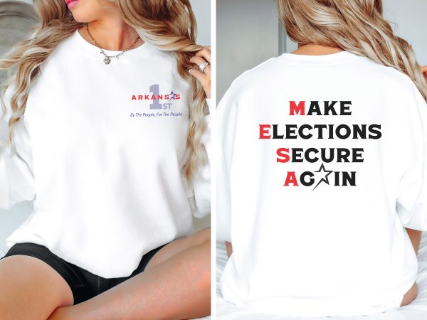 Make Elections Secure Again Black - Unisex Heavy Blend™ Crewneck Sweatshirt Gildan 18000 - Image 2