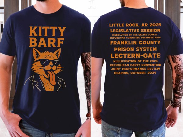 Kitty Barf Leather Jacket and Glasses - Bella Canvas 3001 - Unisex Short Sleeve Tee - Image 9