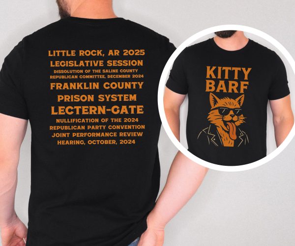 Kitty Barf Leather Jacket and Glasses - Bella Canvas 3001 - Unisex Short Sleeve Tee