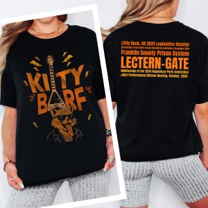 Kitty Barf Guitar Cat with Glasses - Bella Canvas 3001 - Unisex Short Sleeve Tee