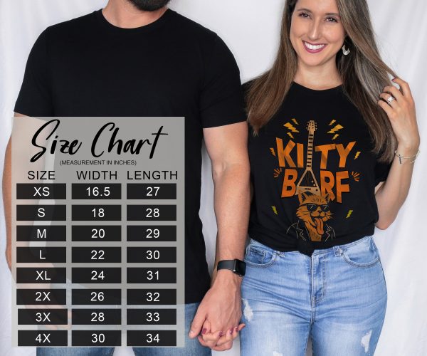 Kitty Barf Guitar Cat with Glasses - Bella Canvas 3001 - Unisex Short Sleeve Tee - Image 9