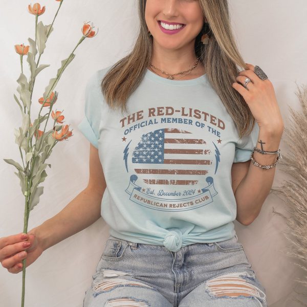 The Red Listed Official Member of The Republican Rejects Club – Bella Canvas 3001 – Unisex Short Sleeve Tee - Image 16
