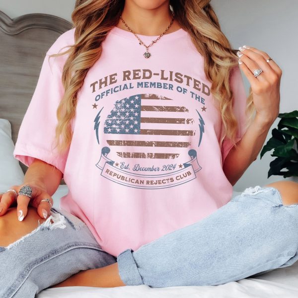 The Red Listed Official Member of The Republican Rejects Club – Bella Canvas 3001 – Unisex Short Sleeve Tee - Image 7