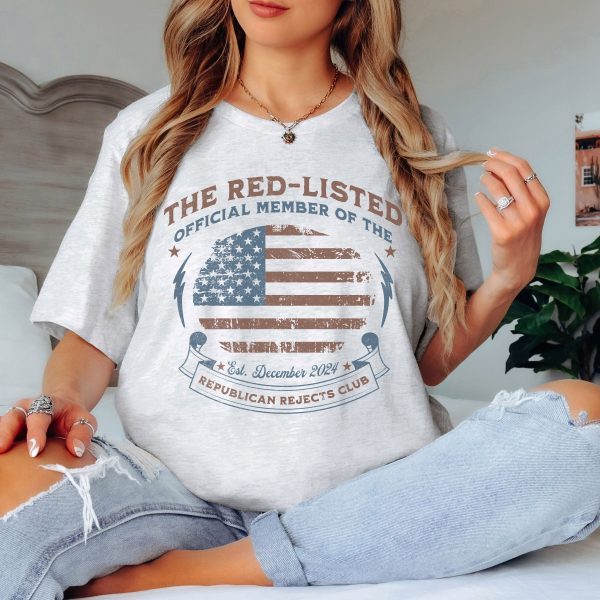 The Red Listed Official Member of The Republican Rejects Club – Bella Canvas 3001 – Unisex Short Sleeve Tee - Image 9