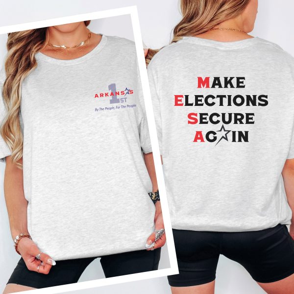 Make Elections Secure Again Black - Bella Canvas 3001 - Unisex Short Sleeve Tee - Image 10