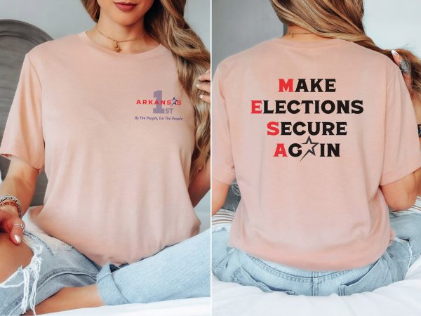 Make Elections Secure Again Black - Bella Canvas 3001 - Unisex Short Sleeve Tee - Image 12